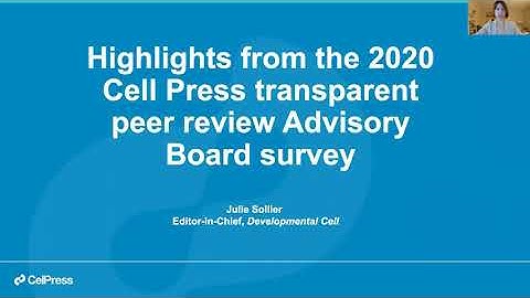Transparent peer review: results from a 2020 Cell Press survey