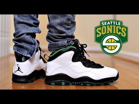 air jordan 10 seattle on feet