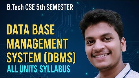 DBMS All units Syllabus complete in one single video#btech#5semester#syllabus#cse #aktu
