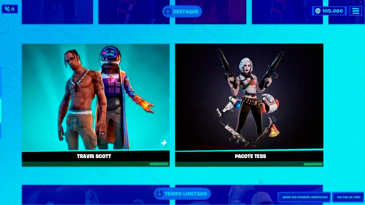Finalmente A Loja Travis Scott De Volta Ao Fortnite Youtube