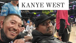Kanye West @ the Lakers game