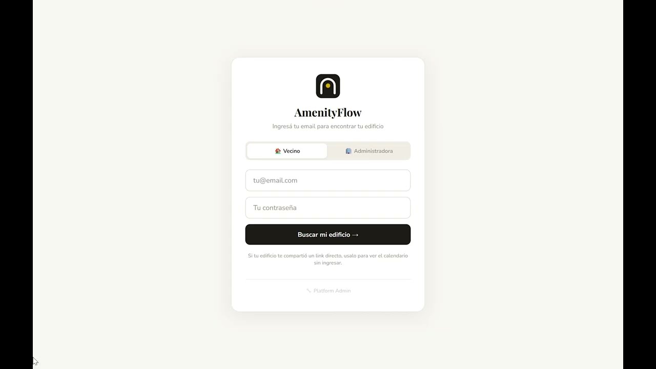 Demo de AmenityFlow
