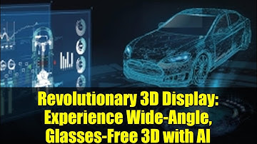 Revolutionary 3D Display: Experience Wide-Angle, Glasses-Free 3D with AI