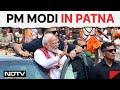 Pm modi in patna  pm modis mega roadshow with nitish kumar in patna