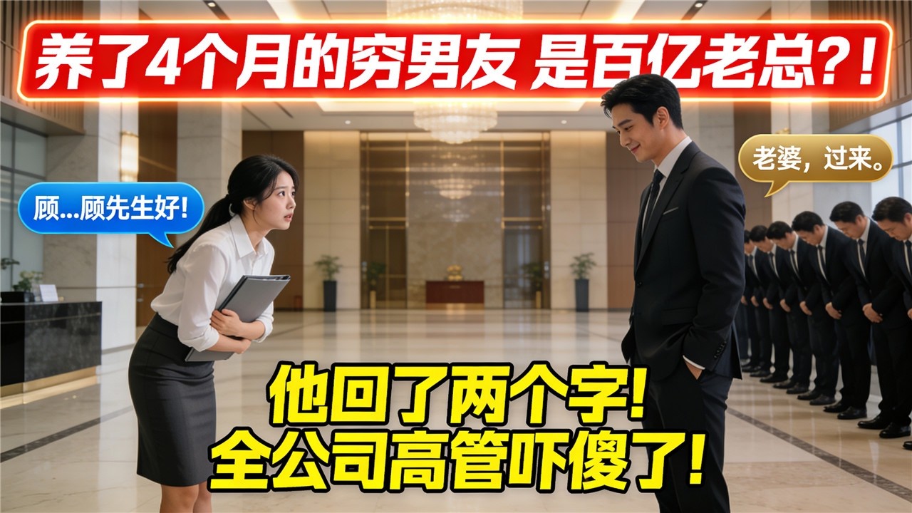 我用工资卡养了失业男友四个月，他来我公司投了两个亿，电梯里嘲笑我的同事全部当场崩溃