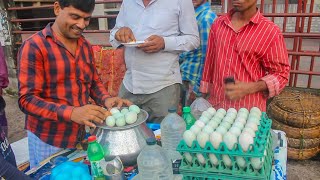 Extremely Healthy Half Boiled & Full Boiled Duck Eggs, Hasher Dim Siddu Seller Selling Street Food B screenshot 5