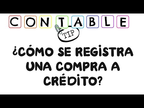 Video: ¿Qué es un asiento de diario para compra a crédito?