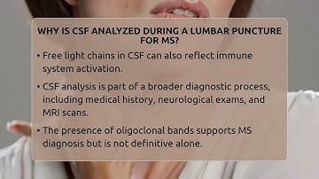 Why Is CSF Analyzed During A Lumbar Puncture For MS? - MS Support Network