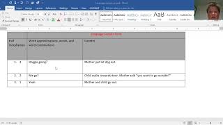 Explanation of Part 1 of the language sample