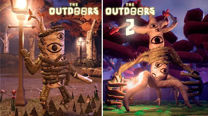 Doors: Outdoors 1 vs 2 - EYESTALK vs GREAT EYESTALK Chase Scene Comparison