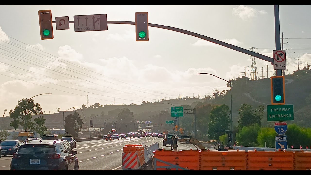 (BEFORE) Older Caltrans Traffic Lights At A Very Busy Intersection ...