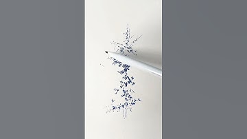 Fountain Pen Drawing | How to Draw a Pine Tree Step by Step  #art #painting #drawing