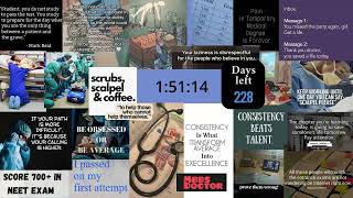228 Days Left for NEET 2026 | 2 Hour Study Timer (No Music, No Excuses)