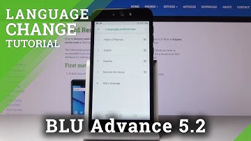 How to Change Language in BLU Advance 5.2 – Language Settings