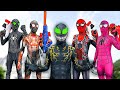 Team spiderman battle vs alien superhero  all mansion story  live action   bunny life