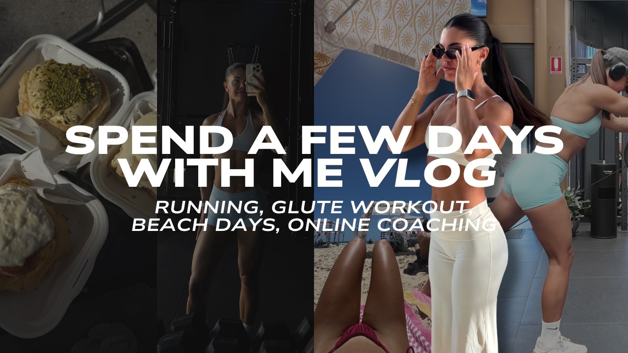 LIFE AS AN ONLINE FITNESS COACH | hybrid training, glute workout & beach days