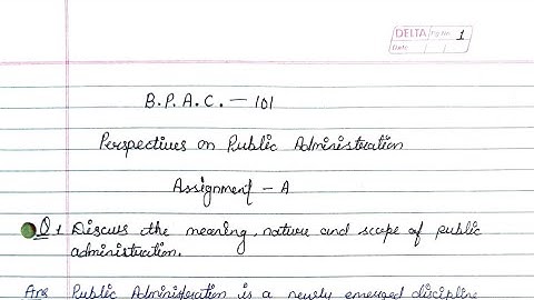 BPAC 101 solved Assignment 2021-22| BPAC 101 ignou handwritten assignment 2021-22| IGNOU assignment
