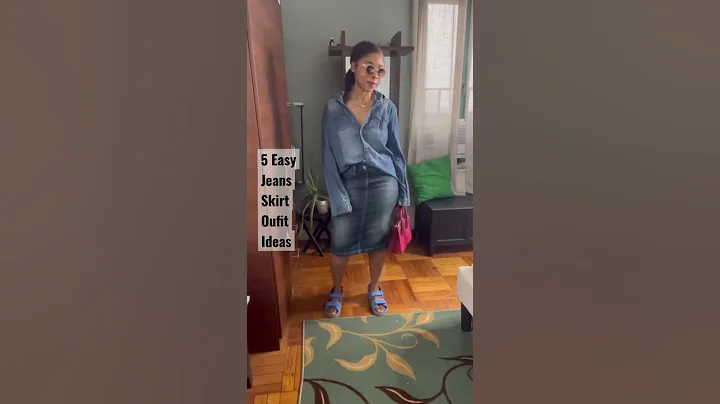 DENIM SKIRT OUTFIT IDEAS | Easy Spring / Summer 2022 Looks