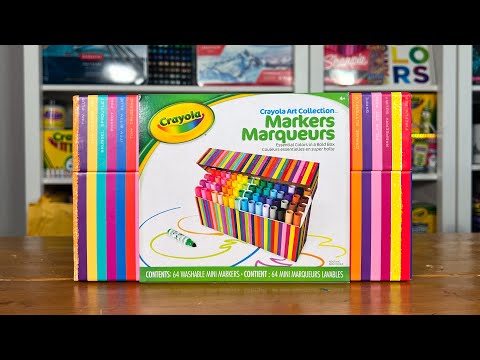 Crayola Pip Squeaks Marker Set, Washable Mini Markers, 64 Count, Gift for  Kids
