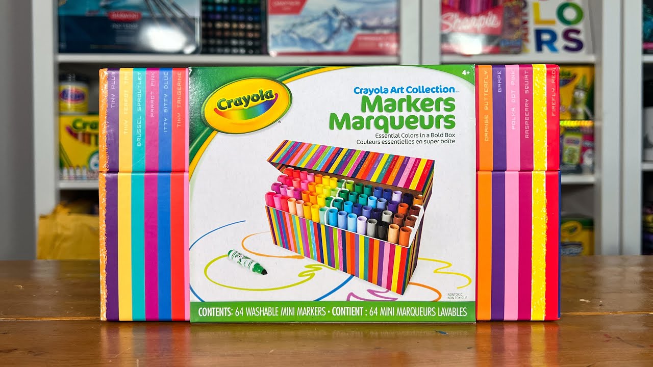 Is this box worth it? 64 Crayola Pip Squeak Marker Review and Swatches 