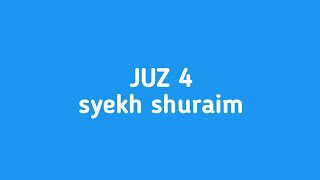 juz 4 syekh syuraim