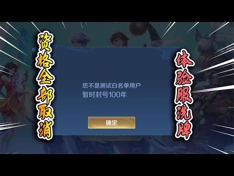 王者荣耀小虾米：一觉醒来体验服资格没了？需要重新申请，否则无法登陆