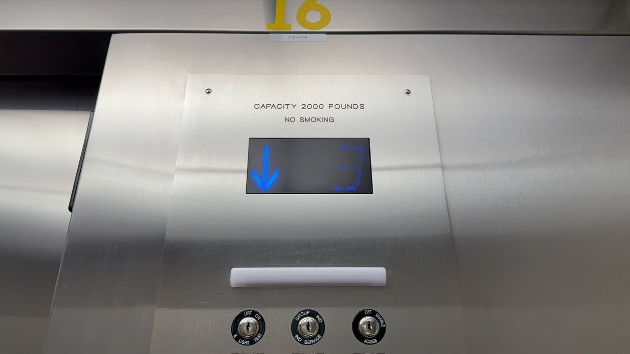 OTIS Series M2 Hydraulic Elevator @ Disney's Contemporary Resort Garden Wing, Lake Buena Vista, FL