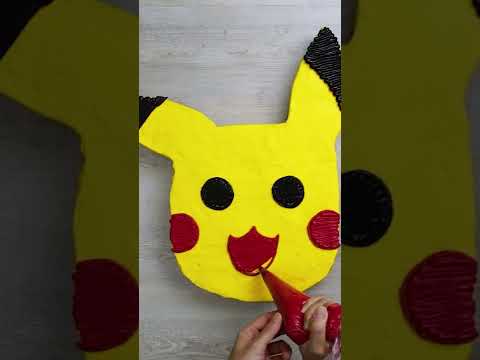 CUTE PIKACHU CAKE!  Pokemon Cake #shorts #pokemoncake