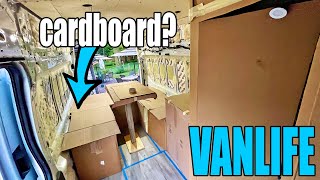 Building Out My Van With Cardboard?