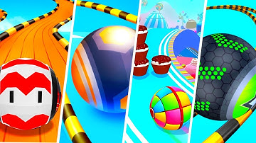 Going Balls Super SR vs Action balls vs Candy Ball Run vs Going Balls - Android, IOS gameplay