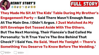Full They Made Me Sit At The Kids’ Table During My Brother’s Engagement Party... - Best Reddit Stories News