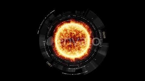 Futuristic Holographic Sun Corona Particles Head Up Display | Motion Graphics - Envato elements