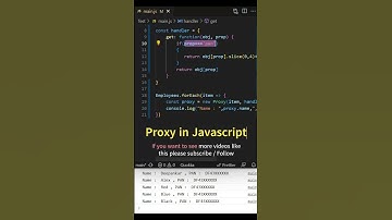 how to use Proxy in Javascript #frontend #javascript #shorts