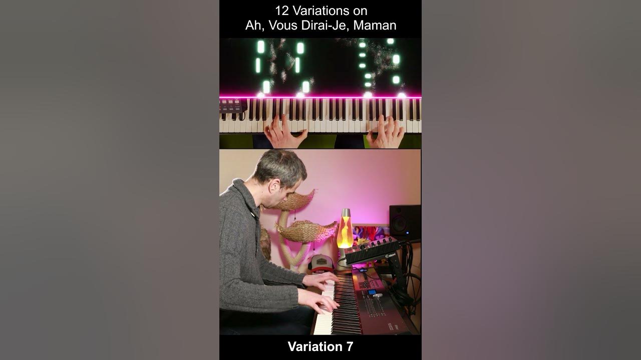 Variation VII - Ah vous dirai-je maman  #mozart #piano #pianochallenge