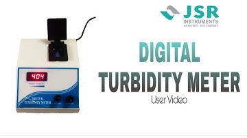 JSR - Digital Turbidity Tester || Nephelometer || Measuring Turbidity of Water