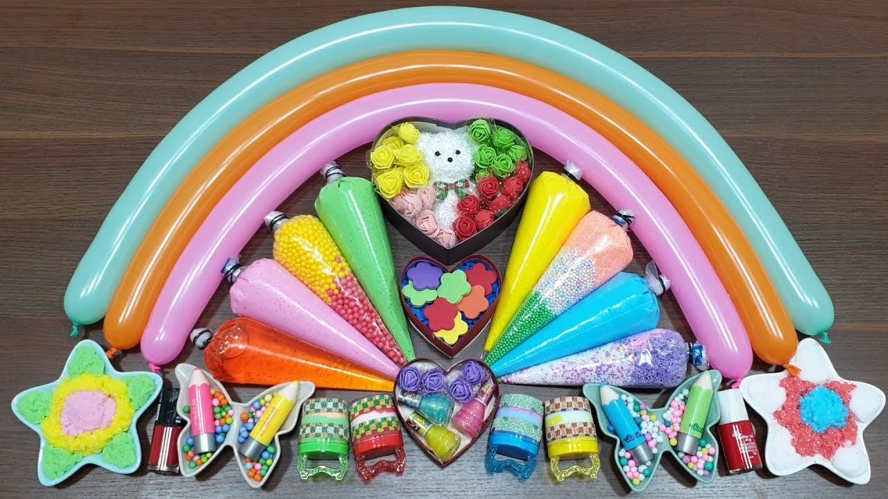 Mixing Makeup and Floam into Slime !!! Slimesmoothie Relaxing Satisfying Slime Videos