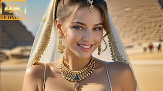 4K Ai Girl Lookbook - Sophia’s Sun-Soaked Saga: A Majestic Meet With The Egypt Pyramids