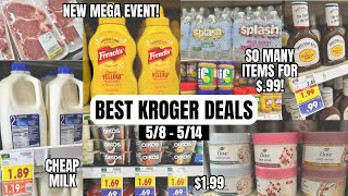 BEST KROGER DEALS | NEW KROGER MEGA EVENT | LOW OUT OF POCKET GROCERY DEALS | 5/8 - 5/14