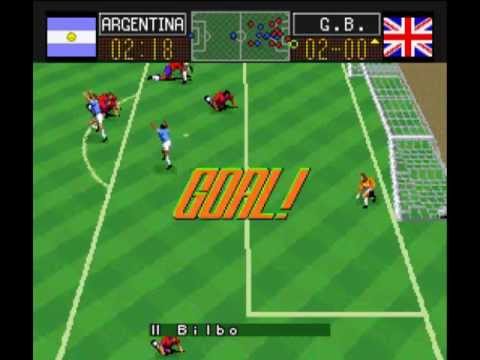 Capcom Soccer Shootout Snes Game Argentina 5 England 1 Youtube