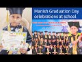 Manish graduation day  celebrations at school saishandmanish