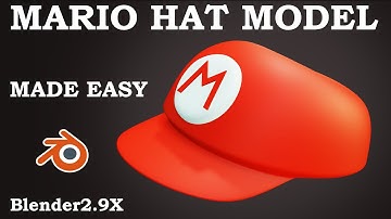 mario hat modeling in blender 2.92