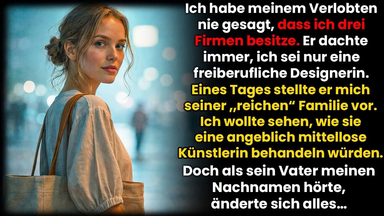 Ich gab mich beim Familienessen meines Verlobten als pleite Designer aus – dann erstarrten sie