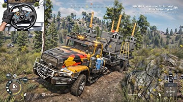 Expeditions A MudRunner Game Offroad Walkthrough Gameplay | Logitech G29 | Part 4