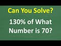 Understanding Percentages and Solving Related Problems