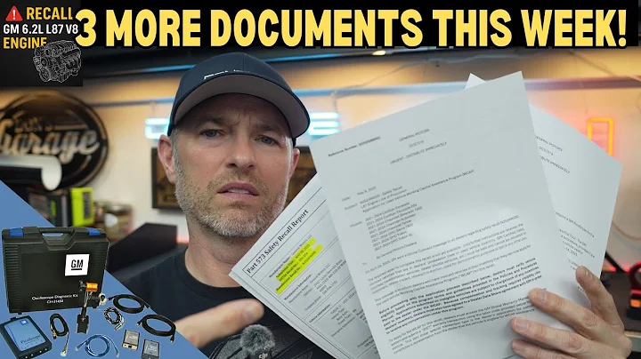 UPDATE GM Recall L87 V8 6.2L NHTSA - Picoscope & Working Capital Loan