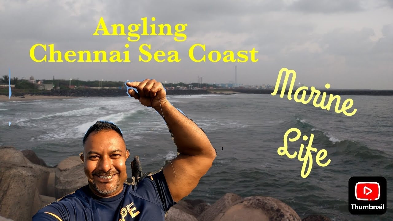Angling at the Sea Coast in Chennai