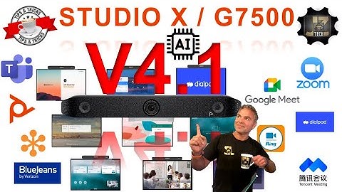 ☕Tech🔧📀Poly Video Workshop (VideoOS 4.1)- StudioX and G7500