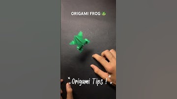 HOW TO MAKE ORIGAMI FROG STEP BY STEP | COOL ORIGAMI JUMPING FROG | EASY PAPER FIDGET TOY TUTORIAL |