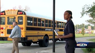 JCPS counselor makes sure students feel welcomed during first day of school