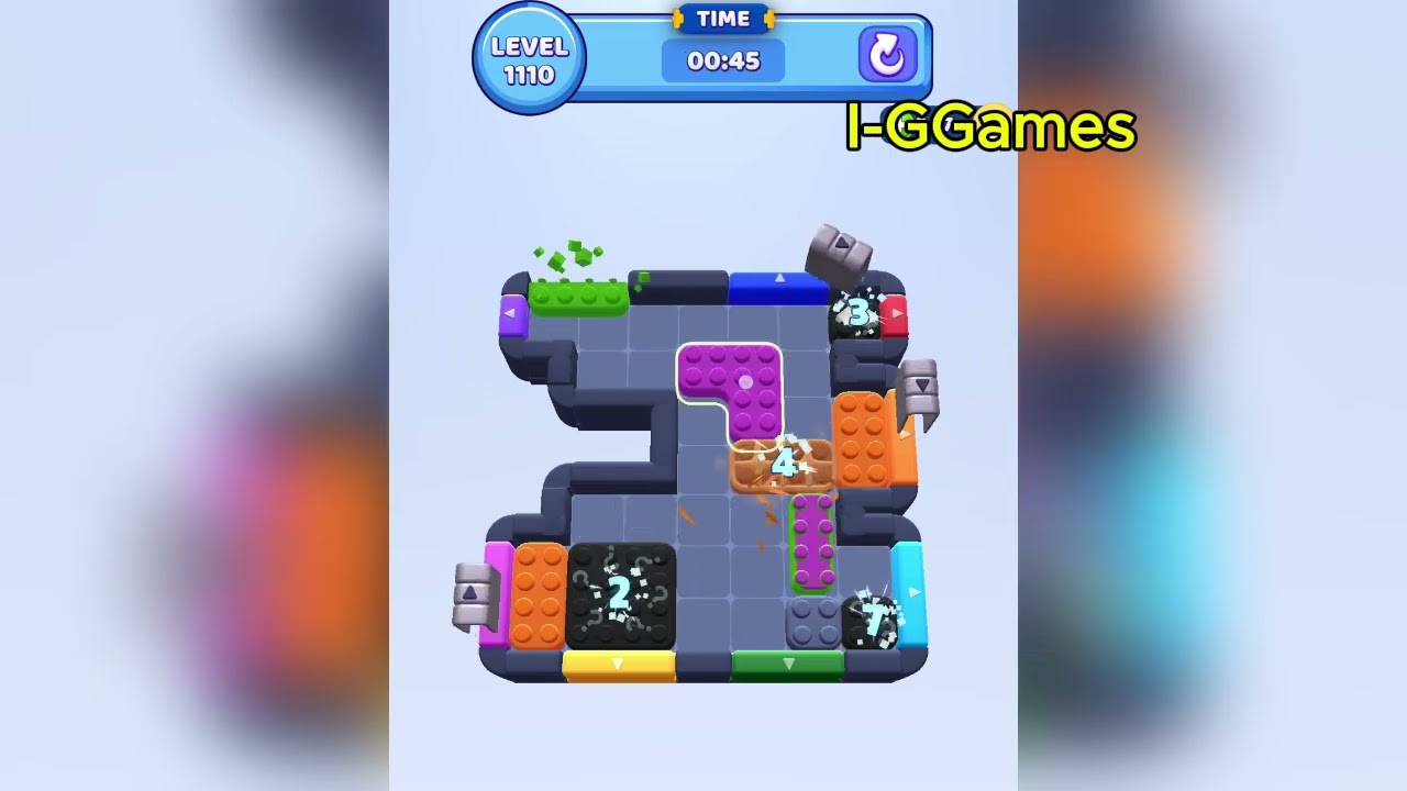 Color Block Jam Level 1110 - YouTube